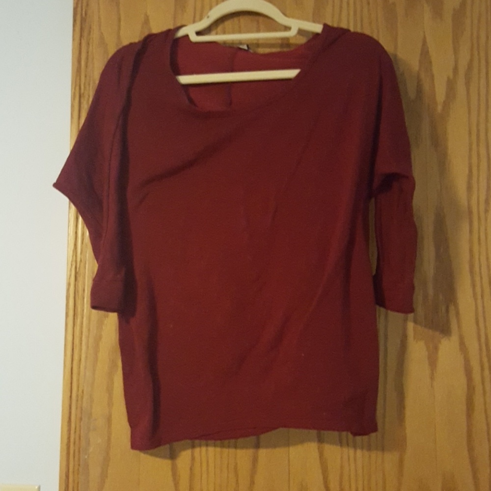 Red 3/4 Sleeve Shirt